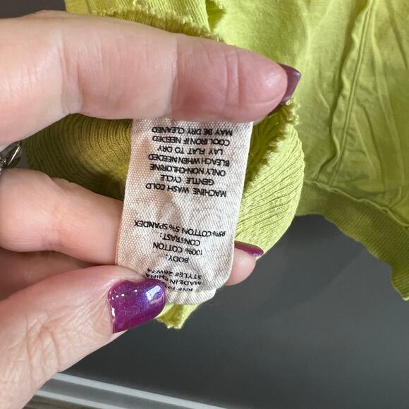 Soft Surroundings Green Lagenlook Cowl Neck Lightweight Tunic Top Size Large - Picture 4 of 10